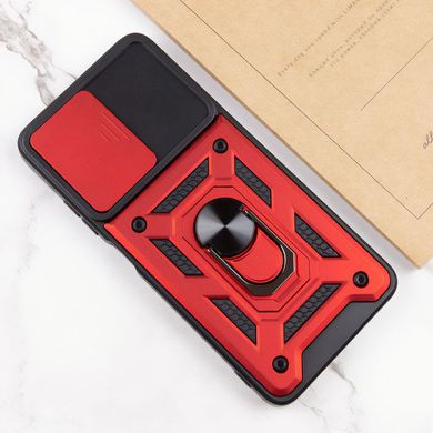 Ударопрочный чехол Camshield Serge Ring для Xiaomi Redmi Note 10 Pro / 10 Pro Max Красный