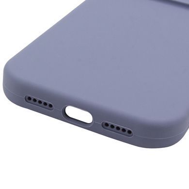 Чохол Silicone Case Full Camera Protective (AA) NO LOGO для Apple iPhone 15 Pro Max (6.7") Сірий / Lavender Gray