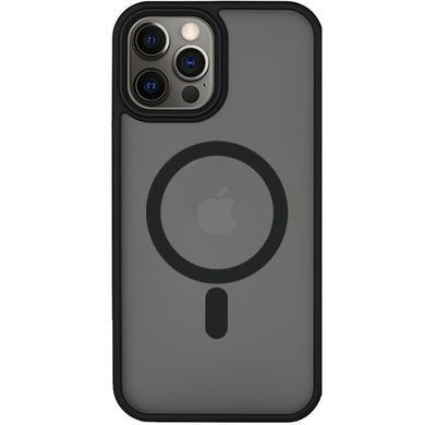 TPU+PC чехол Metal Buttons with Magnetic Fit для Apple iPhone 14 Pro (6.1") Черный / Black