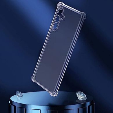 TPU чехол GETMAN Ease logo усиленные углы Full Camera для Samsung Galaxy A35 Бесцветный (прозрачный)