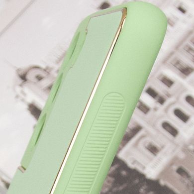 Кожаный чехол Xshield для Samsung Galaxy S21+ Зеленый / Pistachio