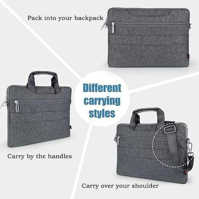 Сумка для ноутбука WIWU City Commuter Bag 15.6" Grey