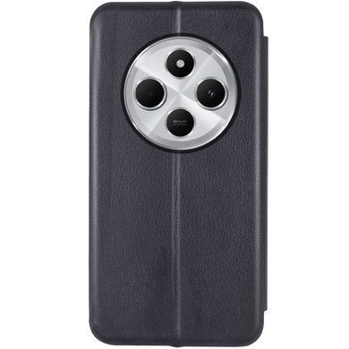 Кожаный чехол-книжка Classy для Xiaomi Redmi 14C / Poco C75 Черный