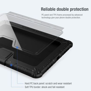 Уценка Чехол-книжка Nillkin Bumper Pro для Apple iPad Pro 12.9" (2020-2022) / Air 13" (2024-26) Поврежденная упаковка / Black