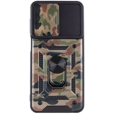 Ударостійкий чохол Camshield Serge Ring Camo для Samsung Galaxy M23 5G / M13 4G Коричневий / Army Brown