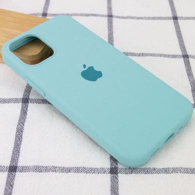 Чехол Silicone Case Full Protective (AA) для Apple iPhone 12 Pro Max (6.7") Бирюзовый / Marine Green