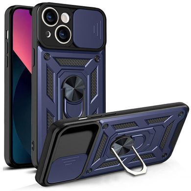Чехол Ummi Camshield Serge Ring для Apple iPhone 15 (6.1") Синий / Navy