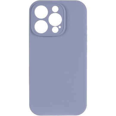 Чохол Silicone Case Full Camera Protective (AA) NO LOGO для Apple iPhone 15 Pro Max (6.7") Сірий / Lavender Gray