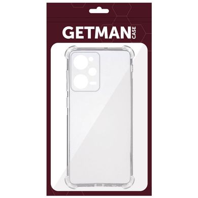 TPU чохол GETMAN Ease logo посилені кути для Xiaomi Poco X5 Pro 5G Безбарвний (прозорий)