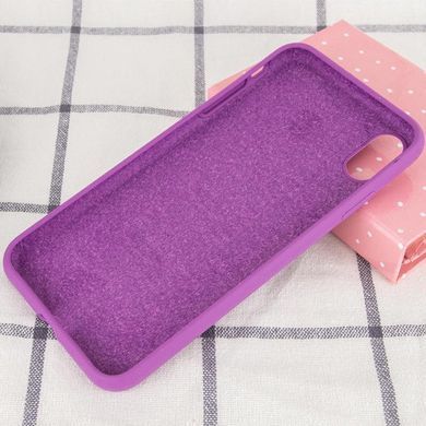 Чехол Silk Full Protective (AA) NO LOGO для Apple iPhone X / XS (5.8") Фиолетовый / Grape