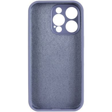 Чохол Silicone Case Full Camera Protective (AA) NO LOGO для Apple iPhone 15 Pro Max (6.7") Сірий / Lavender Gray