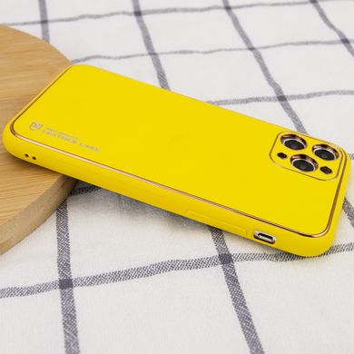 Кожаный чехол Xshield для Apple iPhone 11 Pro Max (6.5") Желтый / Yellow