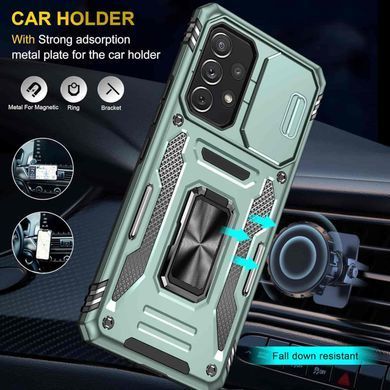 Ударостійкий чохол Camshield Army Ring для Samsung Galaxy A33 5G Зелений / Light Green