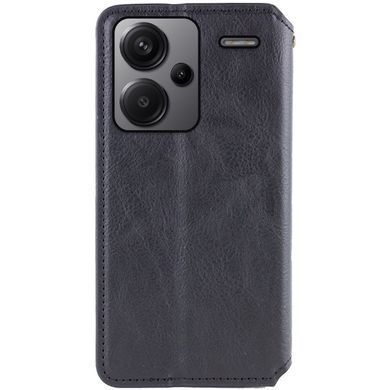 Шкіряний чохол-книжка GETMAN Cubic (PU) для Xiaomi Redmi Note 13 Pro+ Чорний