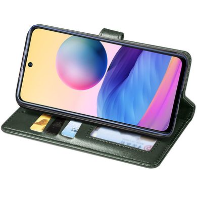 Кожаный чехол книжка GETMAN Gallant (PU) для Motorola Moto G24 / G04 Зеленый