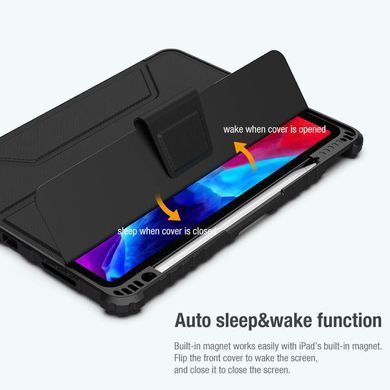Уценка Чехол-книжка Nillkin Bumper Pro для Apple iPad Pro 12.9" (2020-2022) / Air 13" (2024-26) Поврежденная упаковка / Black