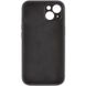 Чехол Silicone Case Full Camera Protective (AA) NO LOGO для Apple iPhone 15 (6.1") Черный / Black фото 2