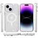Чехол TPU Galaxy Sparkle (MagFit) для Apple iPhone 15 (6.1") Clear+Glitter фото 2