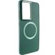 TPU чехол Bonbon Metal Style with MagSafe для Samsung Galaxy S21 Ultra Зеленый / Army Green фото 1