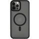 TPU+PC чехол Metal Buttons with Magnetic Fit для Apple iPhone 14 Pro (6.1") Черный / Black фото 1