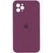 Чехол Silicone Case Square Full Camera Protective (AA) для Apple iPhone 11 Pro Max (6.5") Бордовый / Maroon