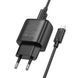 СЗУ Hoco C141A Smart 2.1A (2USB-A) + кабель USB to MicroUSB Black фото 5