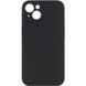Чехол Silicone Case Full Camera Protective (AA) NO LOGO для Apple iPhone 15 (6.1") Черный / Black фото 1