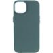 Шкіряний чохол Leather Case (AA) with MagSafe для Apple iPhone 14 Plus (6.7") Pine green фото 1