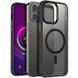 TPU+PC чехол Metal Buttons with Magnetic Fit для Apple iPhone 14 Pro (6.1") Черный / Black фото 2