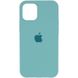 Чехол Silicone Case Full Protective (AA) для Apple iPhone 12 Pro Max (6.7") Бирюзовый / Marine Green фото 1