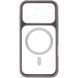 Чохол TPU+PC GETMAN Moon Clear with MagSafe для Apple iPhone 16 Pro (6.3") Grey фото 3