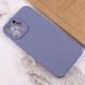 Чохол Silicone Case Full Camera Protective (AA) NO LOGO для Apple iPhone 15 Pro Max (6.7") Сірий / Lavender Gray фото 3