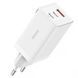 СЗУ Baseus GaN5 Pro PD65W+QC3.0 (1USB-A/2C) (CCGP12020) White фото 1