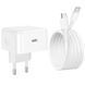 Уценка СЗУ Hoco C161A Speed PD40W (1USB-C) + кабель Type-C to Type-C Поврежденная упаковка / White фото 6