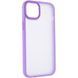 TPU+PC чехол Metal Buttons для Apple iPhone 15 Plus (6.7") Сиреневый / Light Purple