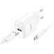 МЗП Hoco C140A Smart QC3.0 18W (1USB-A) + кабель USB to MicroUSB White фото 1