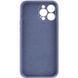 Чохол Silicone Case Full Camera Protective (AA) NO LOGO для Apple iPhone 15 Pro Max (6.7") Сірий / Lavender Gray фото 2