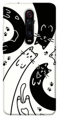 Чехол itsPrint Черно-белые коты для Xiaomi Redmi K20 / K20 Pro / Mi9T / Mi9T Pro