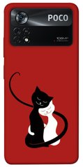 Чехол itsPrint Влюбленные коты для Xiaomi Poco X4 Pro 5G