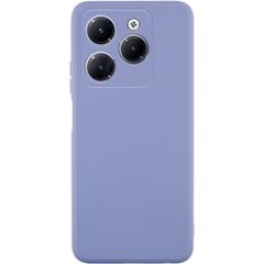 Силиконовый чехол Candy Full Camera для Infinix Hot 40i Голубой / Mist blue