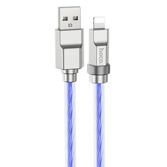 Дата кабель Hoco U113 Solid 2.4A USB to Lightning (1m) Blue