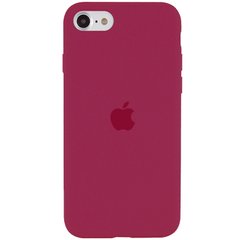 Чохол Silicone Case Full Protective (AA) для Apple iPhone SE (2020) Червоний / Rose Red