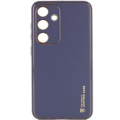 Кожаный чехол Xshield для Samsung Galaxy S23 FE Серый / Lavender Gray
