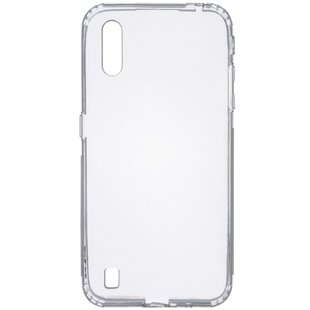 TPU чехол GETMAN Transparent 1,0 mm для Samsung Galaxy A01 Бесцветный (прозрачный)