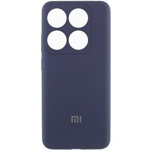 Чехол Silicone Cover Lakshmi Full Camera (AAA) with Logo для Xiaomi 14T Темно-синий / Midnight blue