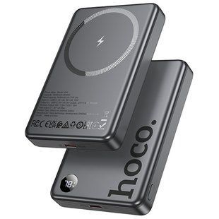 Уценка Портативное ЗУ Power Bank Hoco Q34 Clever PD20W с БЗУ 10000 mAh Вскрытая упаковка / Metal gray