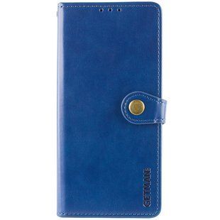 Кожаный чехол-книжка GETMAN Gallant (PU) для Motorola Moto G75 5G Синий