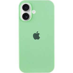 Чехол Silicone Case Full Protective (AA) для Apple iPhone 16 Plus (6.7") Зеленый / Pistachio