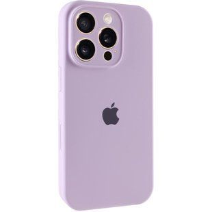 Чехол Silicone Case Full Camera Protective (AA) для Apple iPhone 16 Pro Max (6.9") Сиреневый / Lilac
