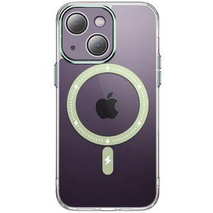 Чехол TPU+PC Colorful with Magnetic Fit для Apple iPhone 13 (6.1") Green